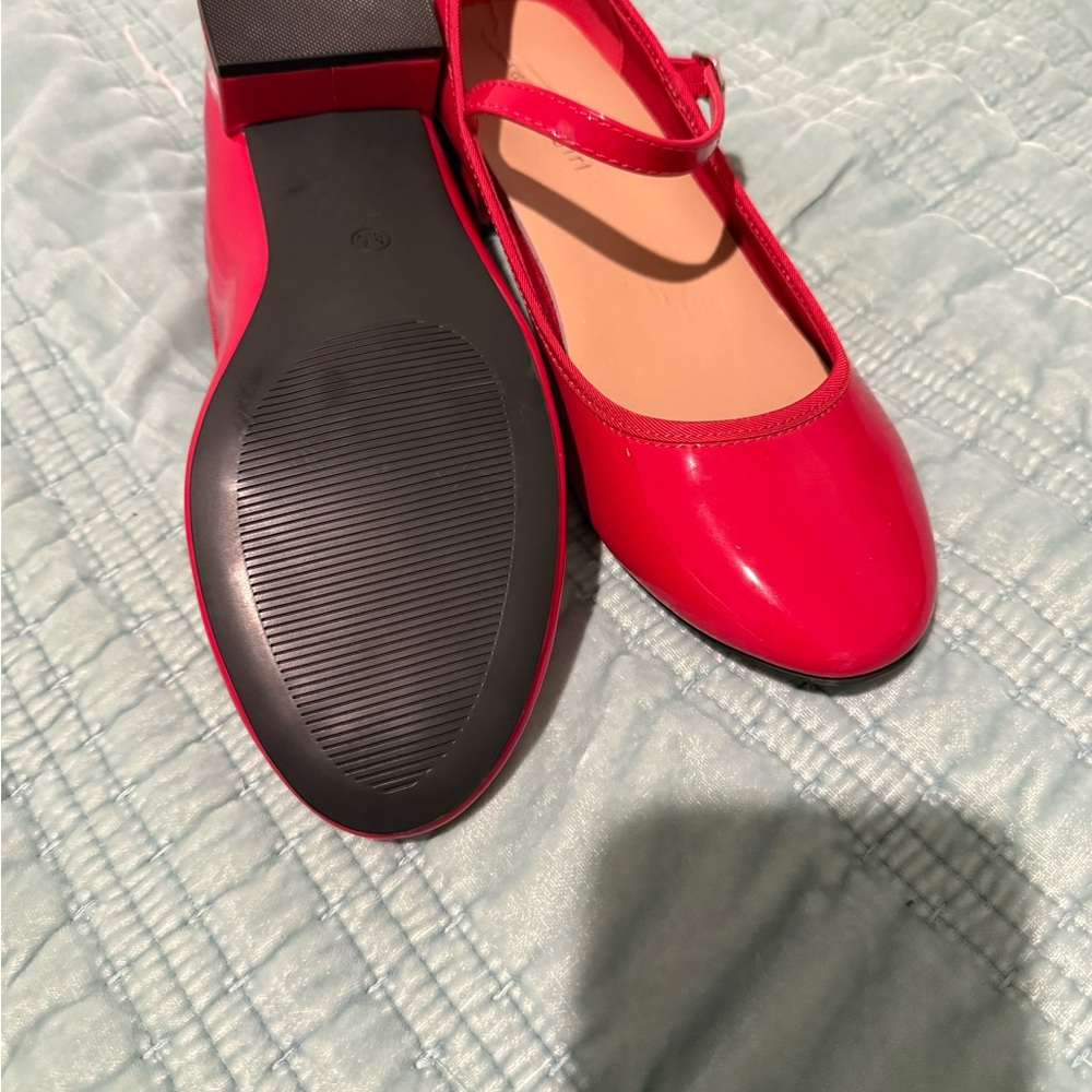 Madden Girl Red Patent Mary Jane Heels - Picture 2 of 3